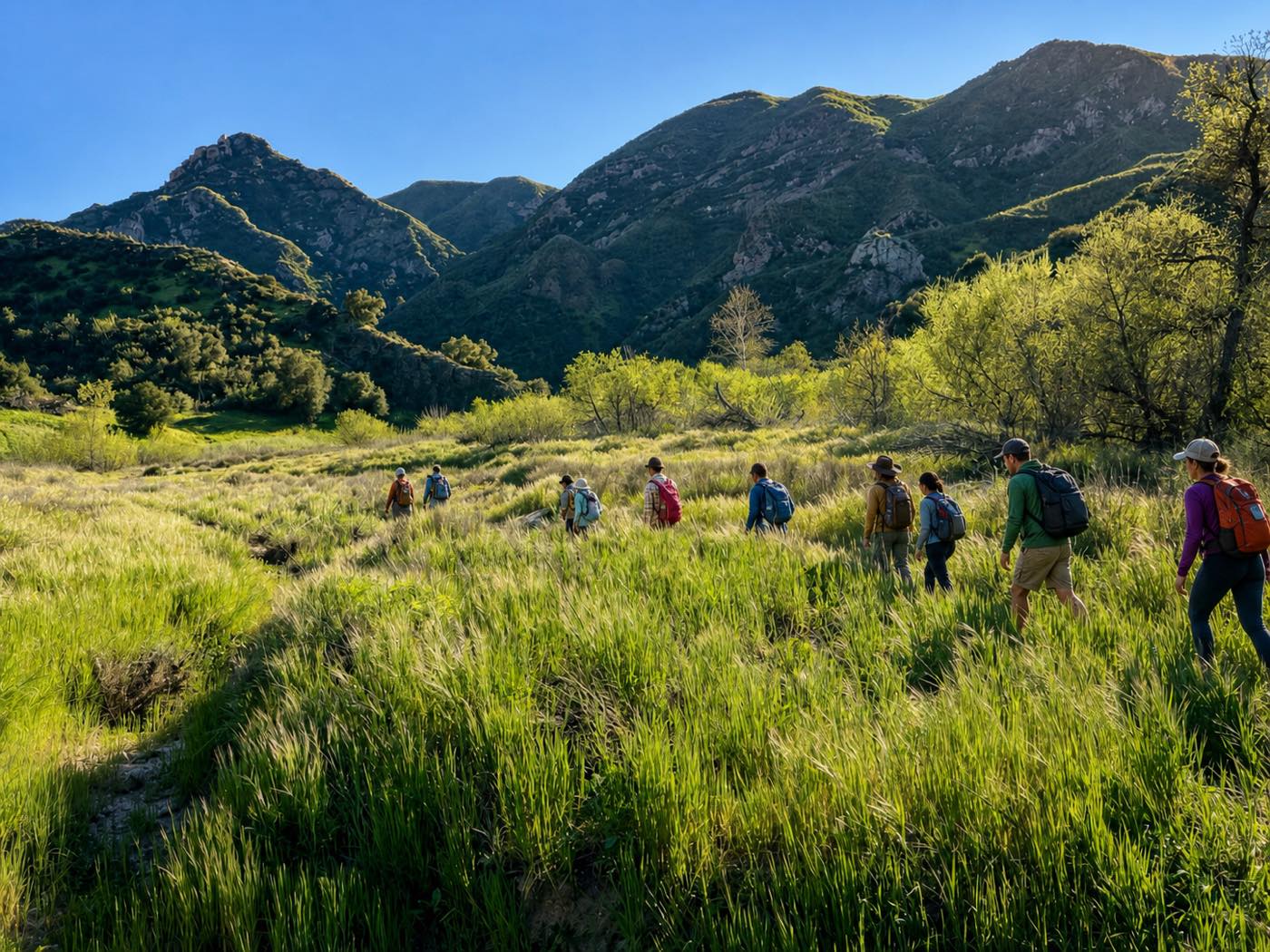 Spring hike through the Santa Monica Mountains
