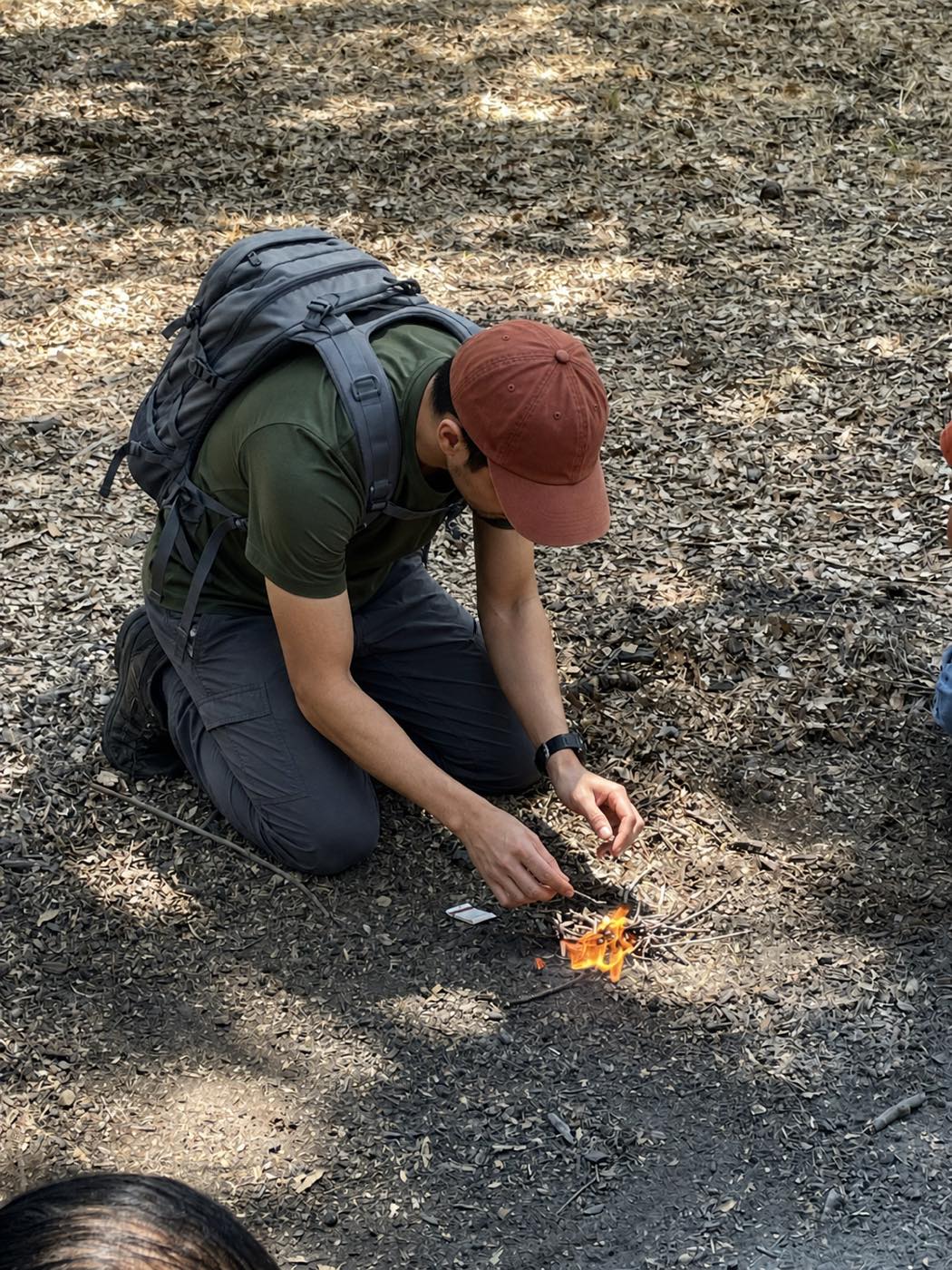 Bow-drill fire-making