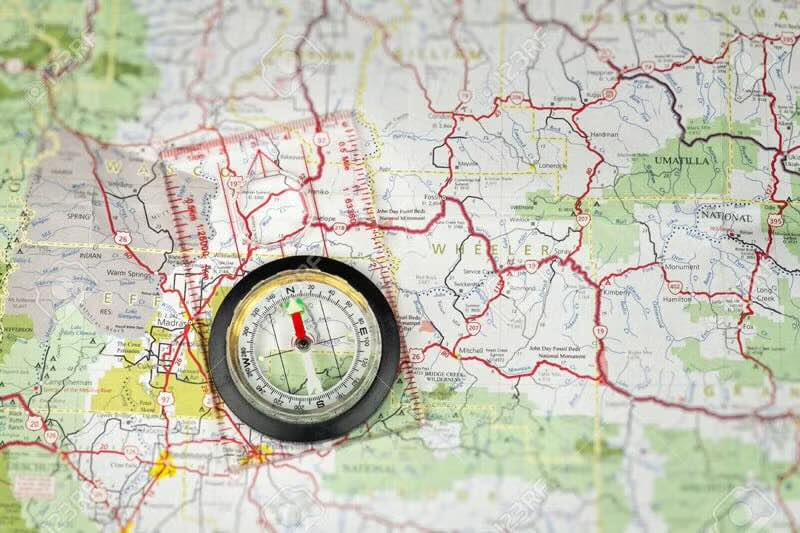 Map, compass and natural navigation